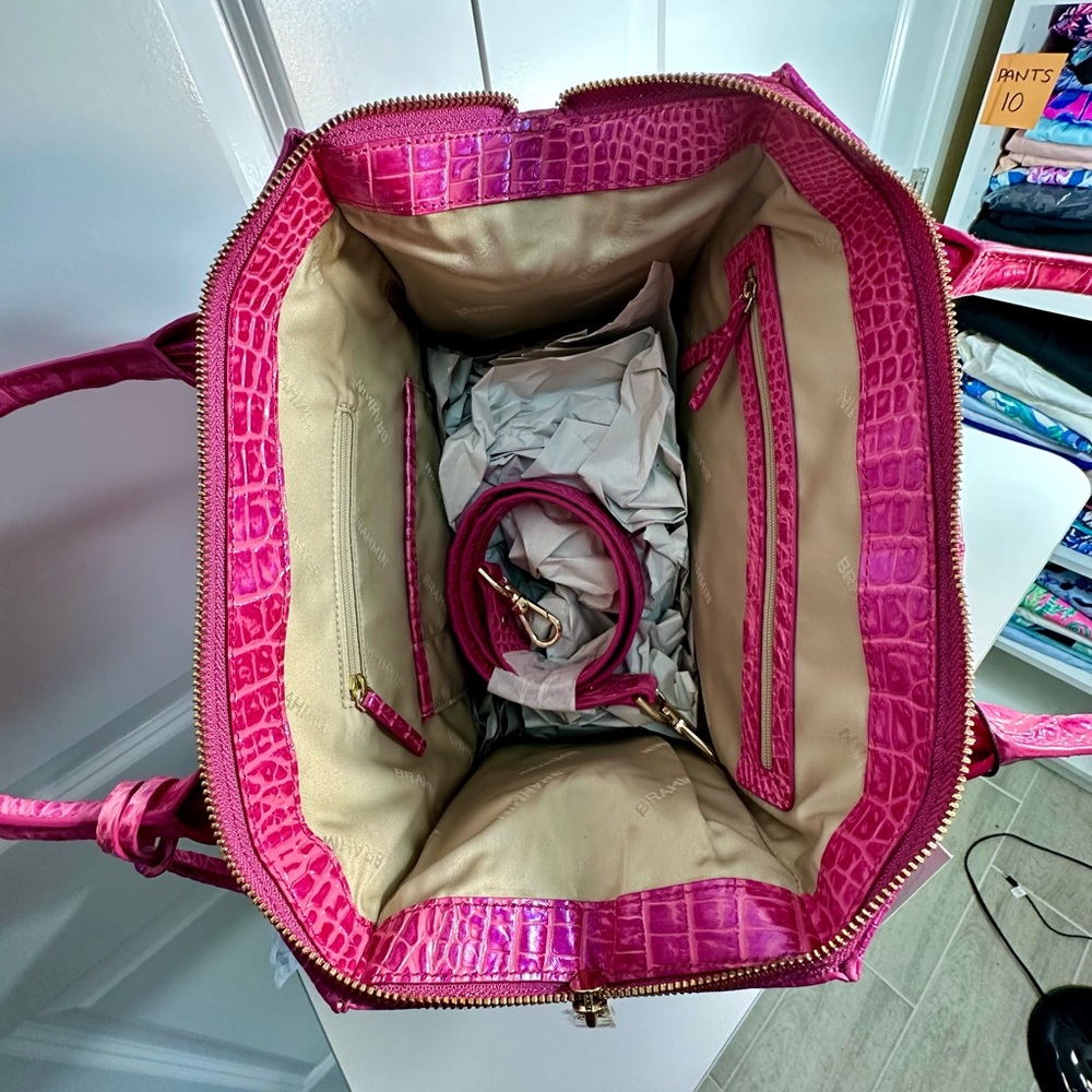 NWT Brahmin Caroline Hibiscus Ombre Melbourne. - Picture 5 of 7
